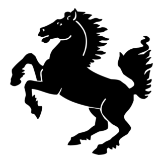 Horse Stallion Decal (Black)